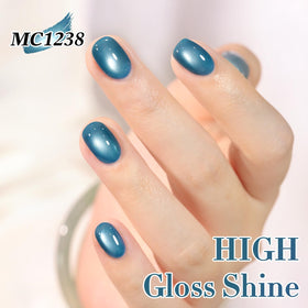Nail art design using Double Rhythm Cat Eye Gel Polish