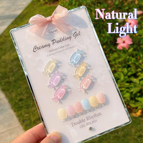 Nail art design using Double Rhythm Gel Polish