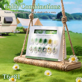 Nail art design using Double Rhythm Gel Polish
