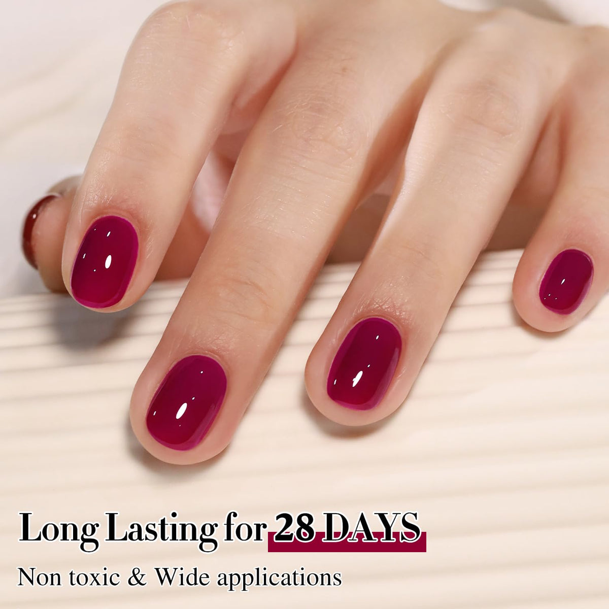 Nail art design using Double Rhythm Gel Polish