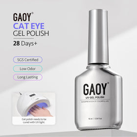 Nail art design using GAOY Cat Eye Gel Polish
