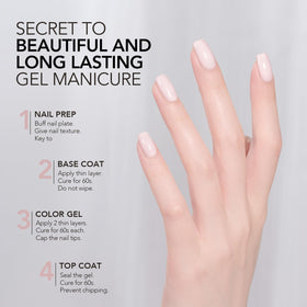 Nail art design using GAOY Pink Gel Nail Polish