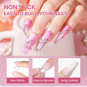 Nail art designs created with SUPWEE Sculpting Gel