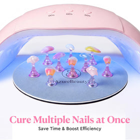 Nail art practice using AZUREBEAUTY Nail Stand Set