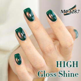 Nail art tools alongside Double Rhythm Cat Eye Gel Polish