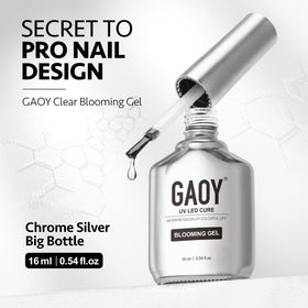 Nail art tools alongside GAOY Nail Blooming Gel