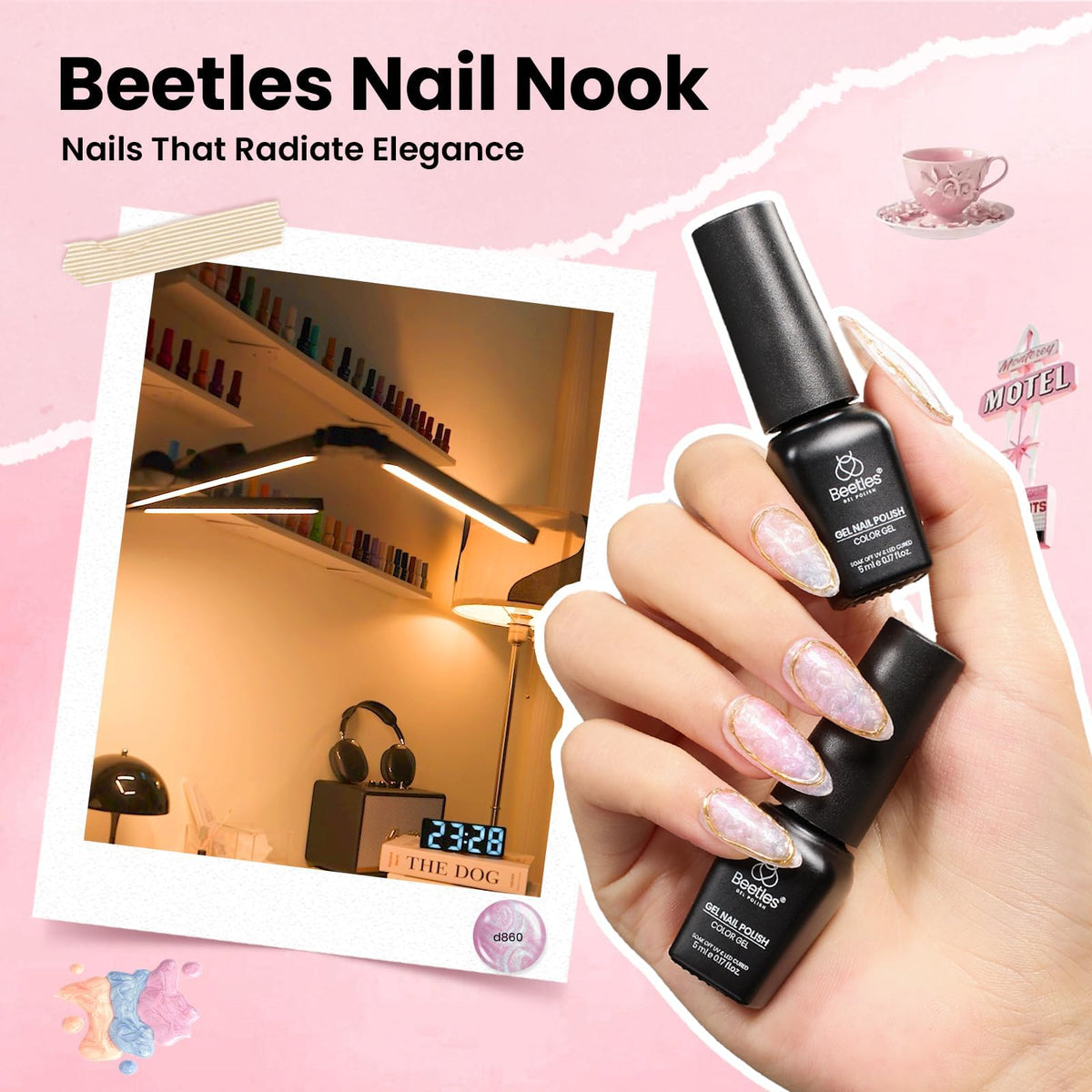 Nail art tools included in beetles Gel Nail Polish Set