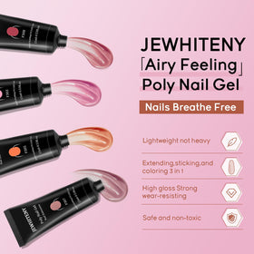 Nail art tools included in JEWHITENY Poly Gel Nail Kit