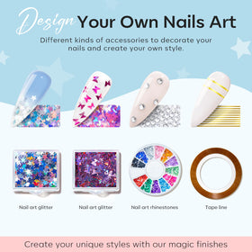 nail art tools included in modelones Poly Nail Gel Kit