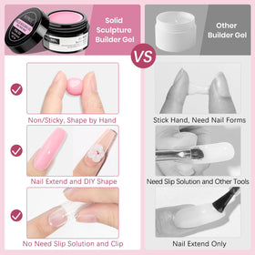 Nail art tools included in SUPWEE Builder Gel kit
