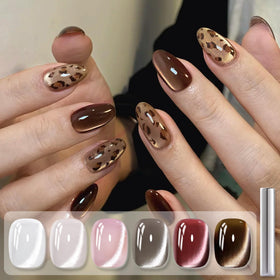 Nail art using Born Pretty Cat Magnetic Eye Gel Nail Polish