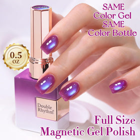 Nail art using Double Rhythm Cat Eye Gel Polish