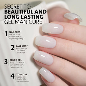 Nail art using GAOY Jelly Gel Nail Polish