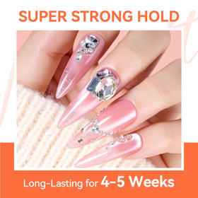 Nail art using Makartt Rhinestone Glue Gel
