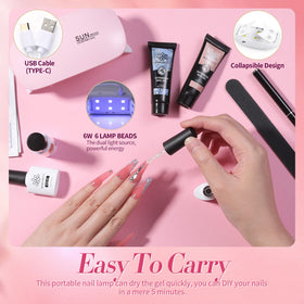 Nail brush tool and file from the Born Pretty kit