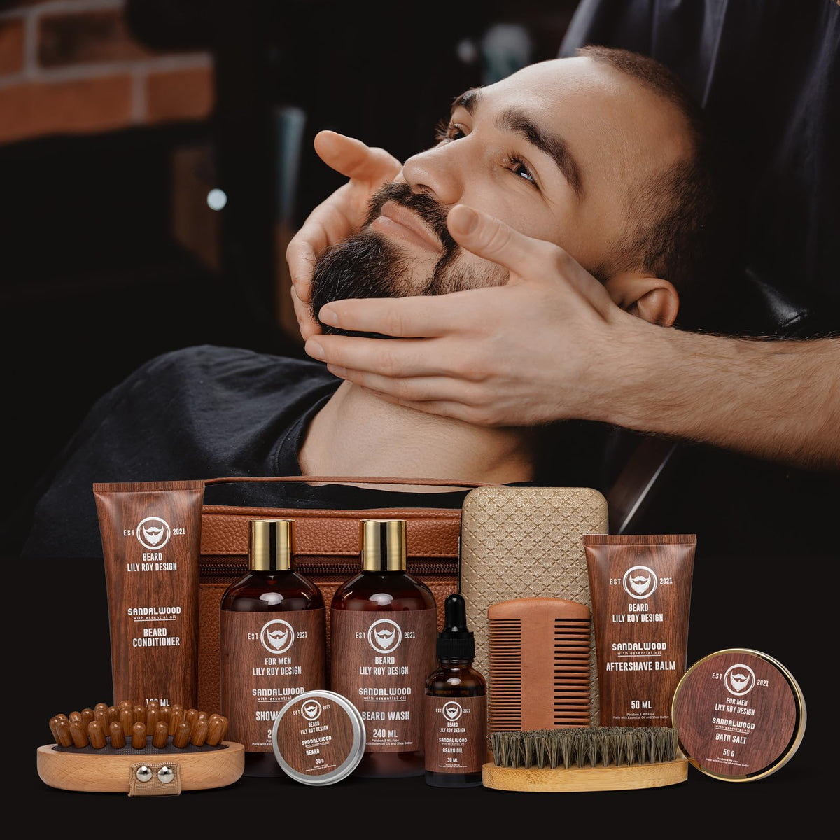 Nail Care Tools included in LILY ROY Bath & Beard Set
