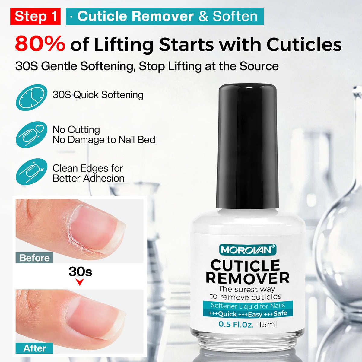 Nail Cleaner Pads and Brush in Morovan kit
