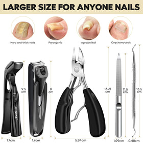 Nail cuticle cutters from GJNL toenail clippers set