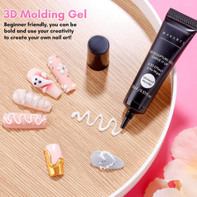 Nail designs using Makartt 3D Nail Gel