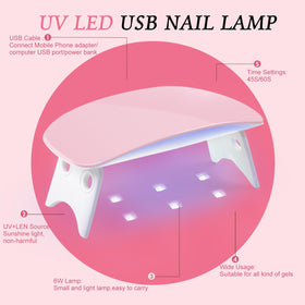 Nail drill with metal bits in PEACECOLOR Nail Kit