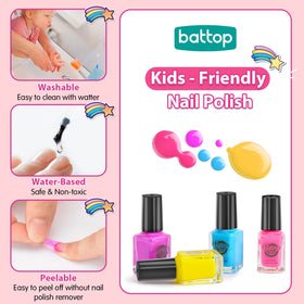 Nail dryer in use with colourful nail art
