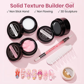 Nail extension gel application with SUPWEE Builder Gel
