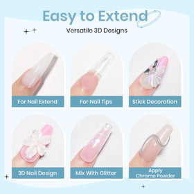 Nail extension moulds included in SUPWEE Sculpting Gel Kit