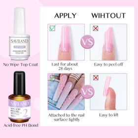 Nail file and buffer included in SAVILAND Acrylic Nail Kit