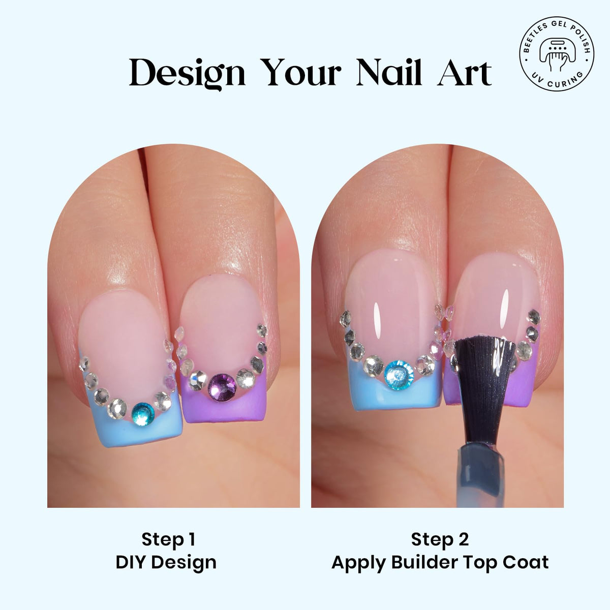 Nail file and cuticle pusher from the Beetles nail kit