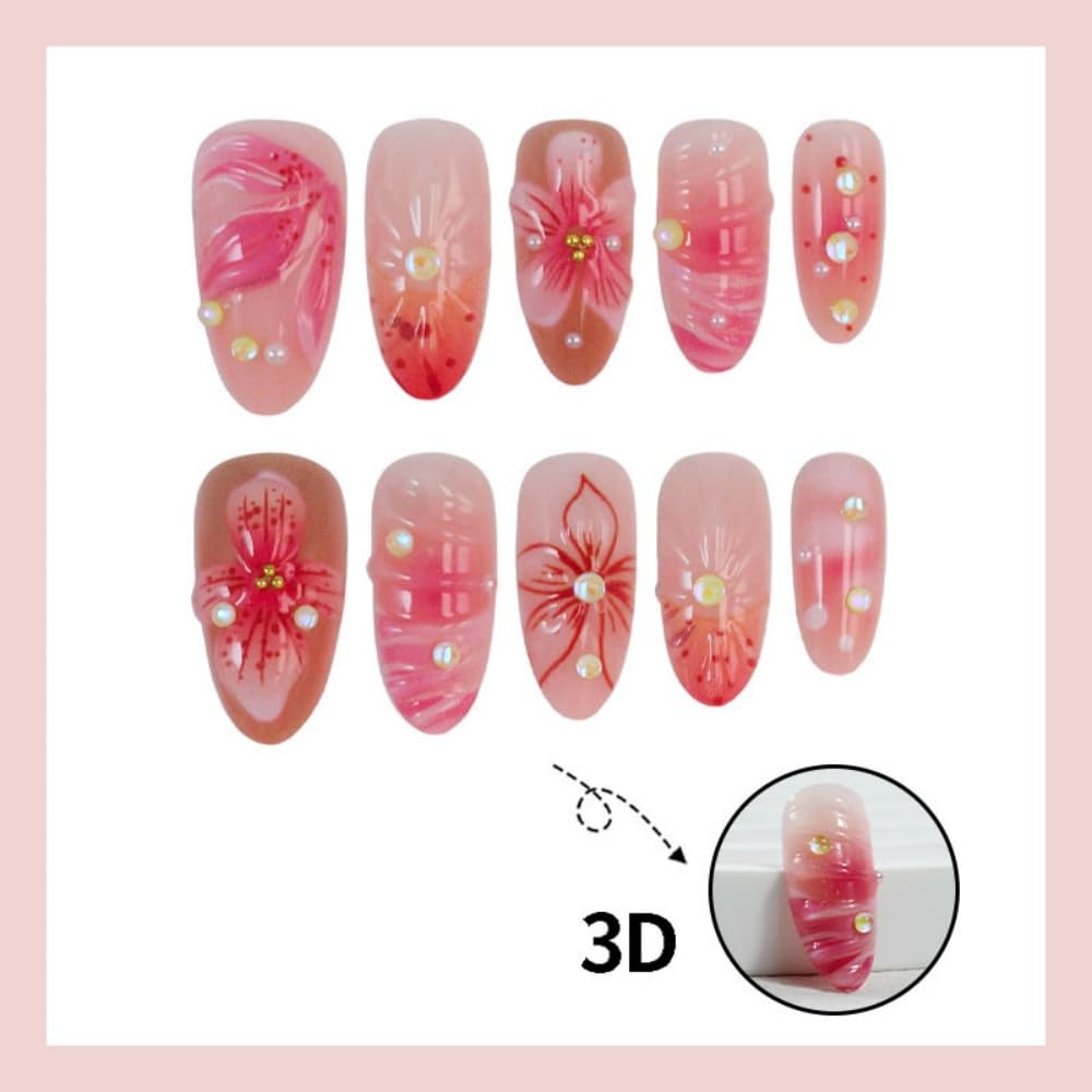 Nail file and jelly glue stickers included with BLGTGH Press On Nails