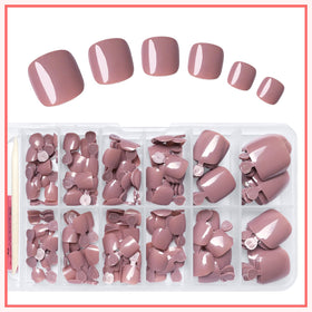 Nail file and stick included in LuckForever toenails kit