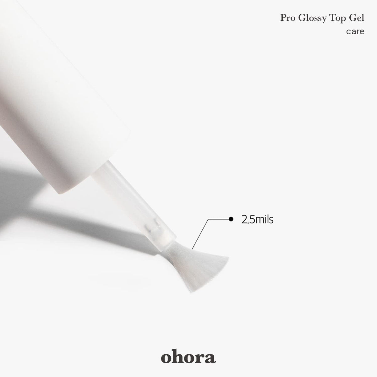 Nail file and wooden stick included in ohora Gel Nail Care set