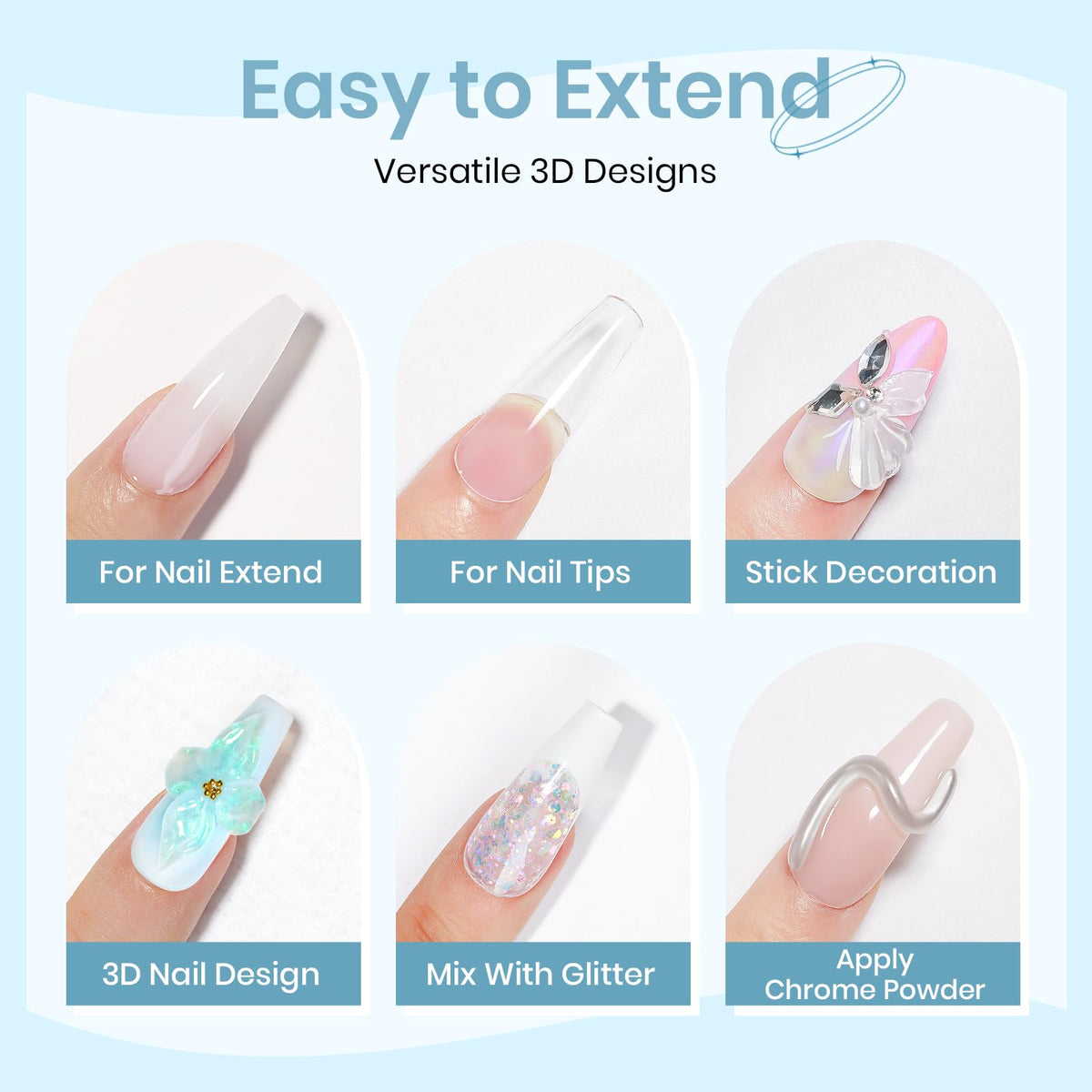 Nail file included in SUPWEE Sculpting Gel kit