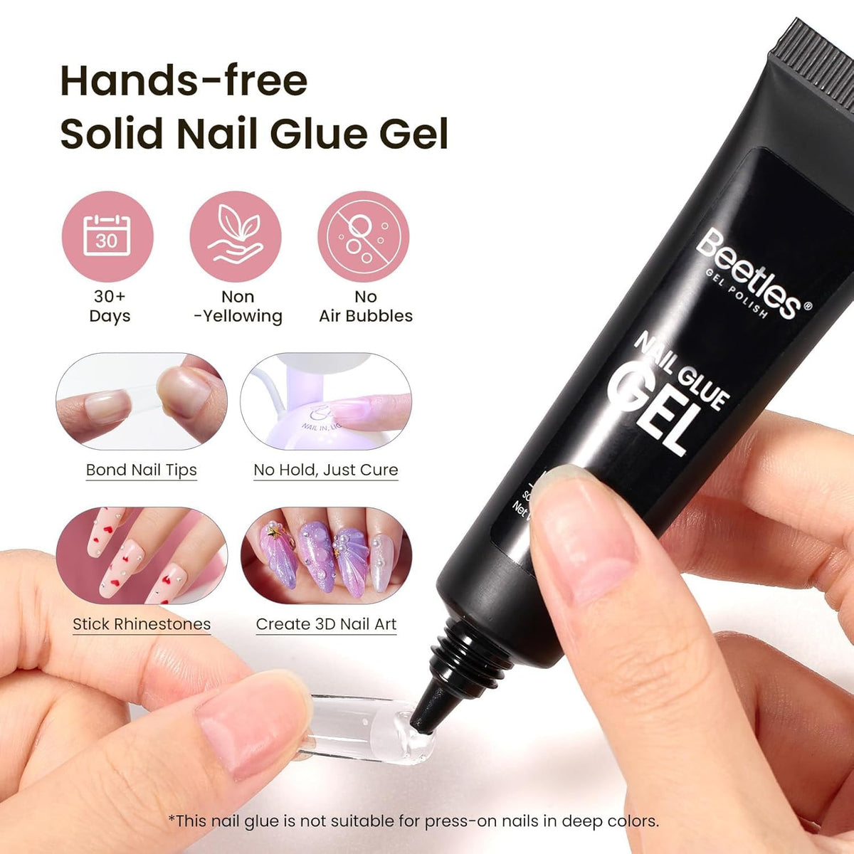 Nail glue tube for easy application in beetles Gel Nail Kit
