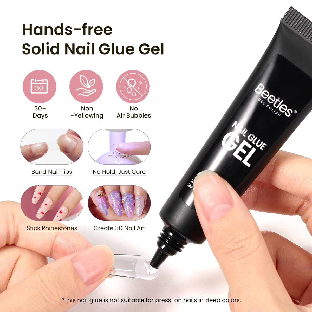 Nail Glue tube from beetles Gel Nail Kit