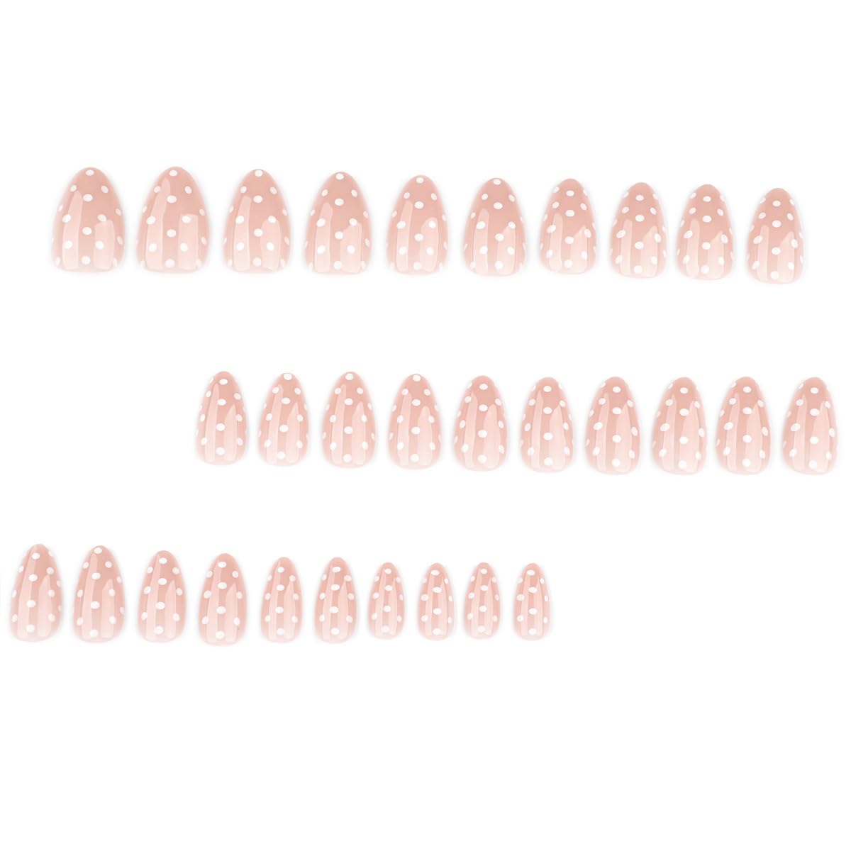 Nail kit contents including 30 press on nails and nail file