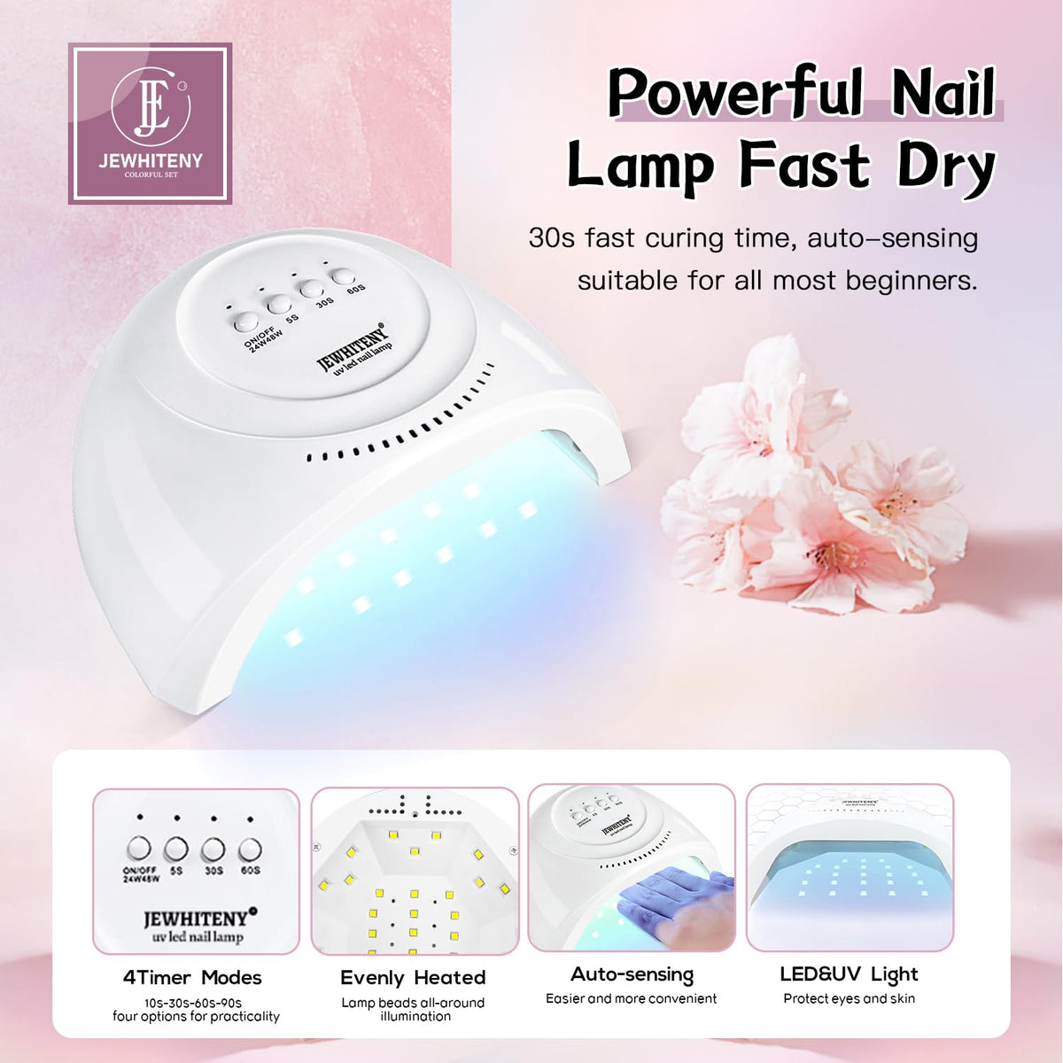 Nail polish application tools included in the kit