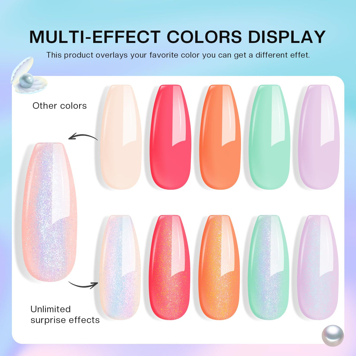 Nail polish set in elegant packaging