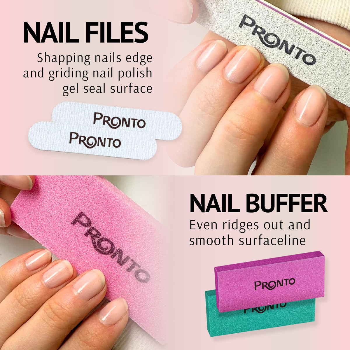 Nail scraper included in Pronto Gel Nail Polish Remover Kit
