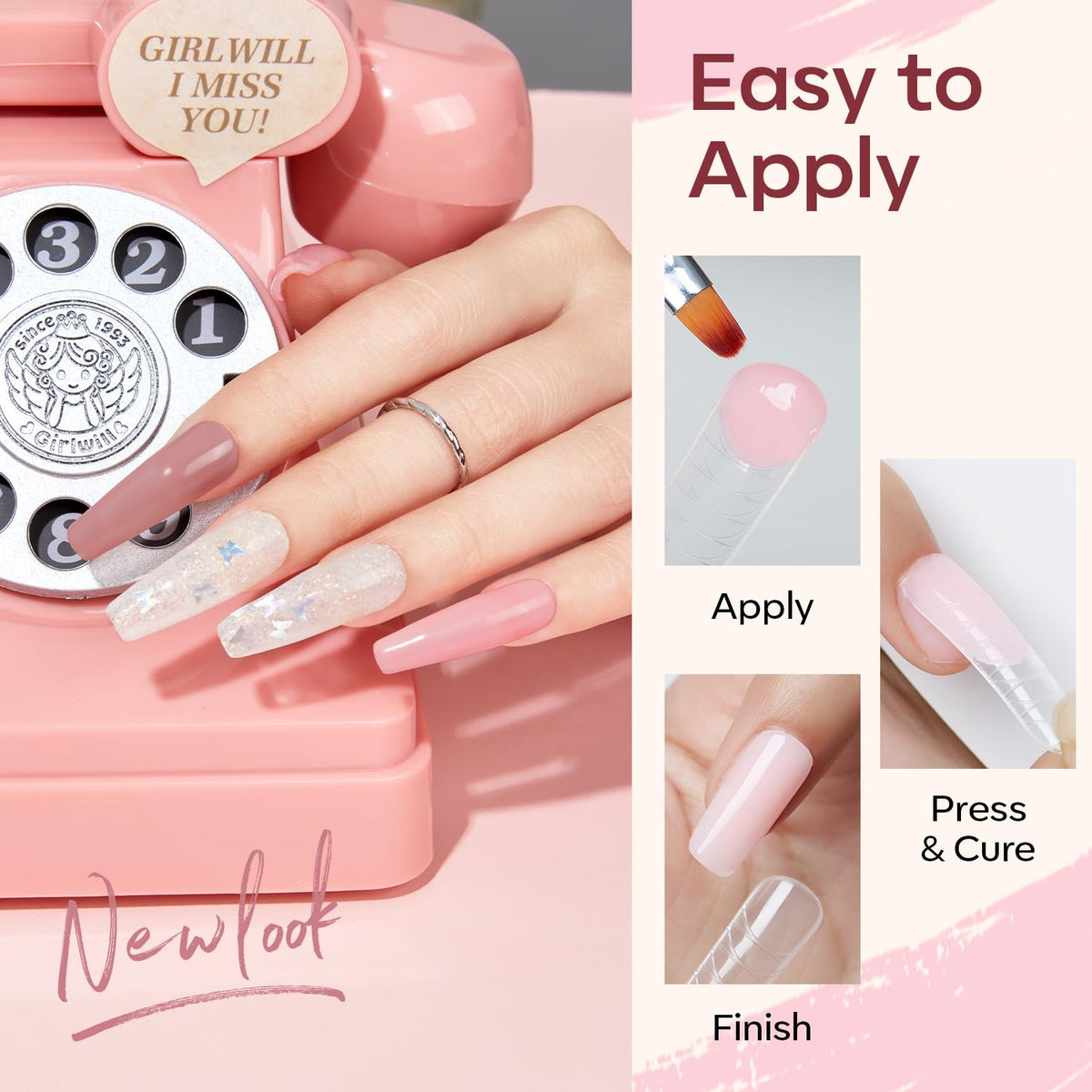 nail tips clip and spatula from modelones kit