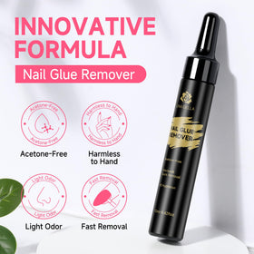 Nail tips with UNA GELLA glue applied