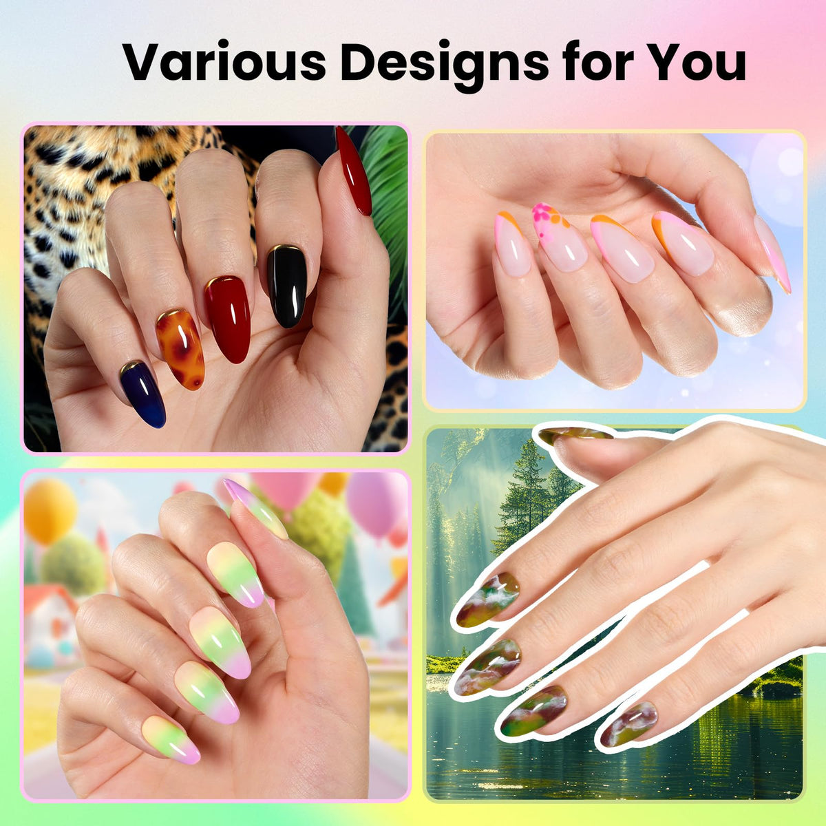 nail tools included in beetles Gel Nail Polish Kit