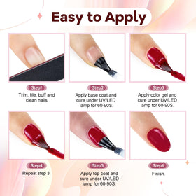 Nail tools included in JODSONE gel nail polish kit