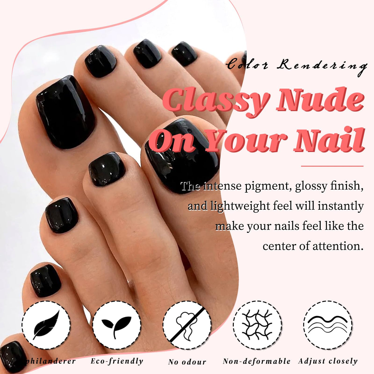 Nail tools included in LuckForever toenails kit