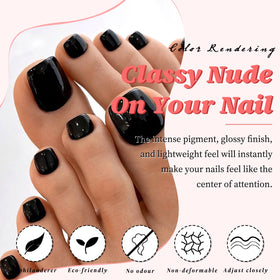 Nail tools included in LuckForever toenails kit