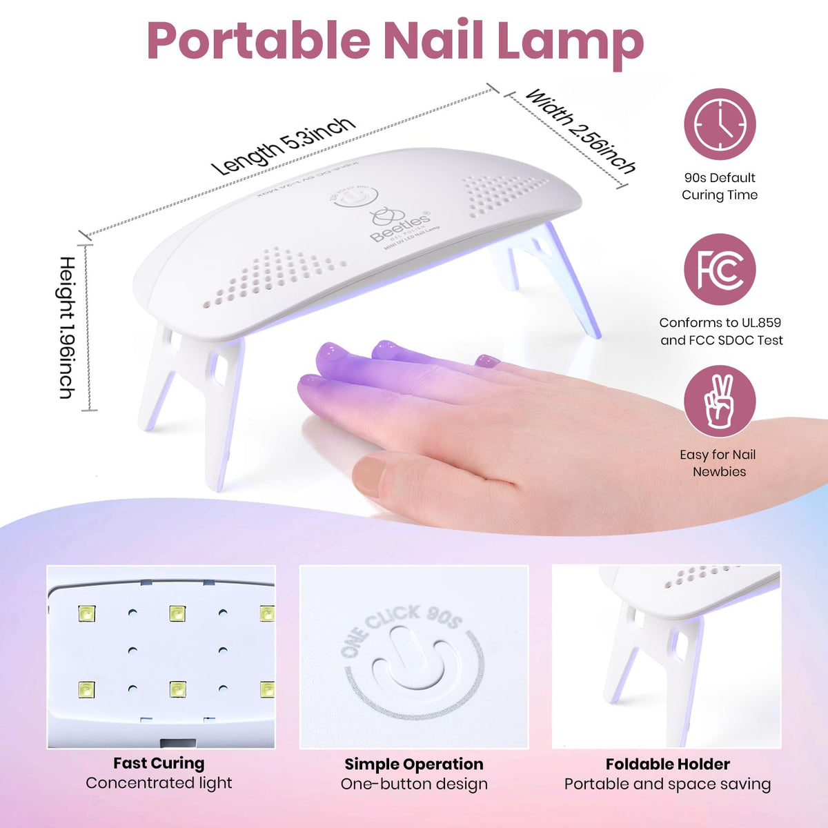 nail tools included in the beetles Gel Nail Polish Kit