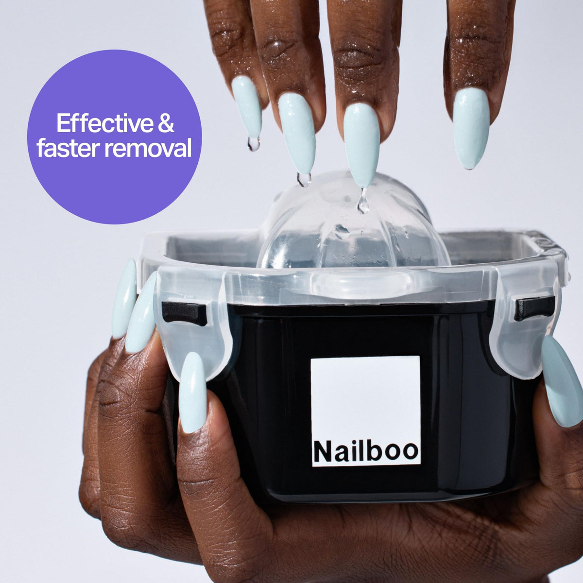 Nailboo 100% Acetone Nail Polish Remover back view