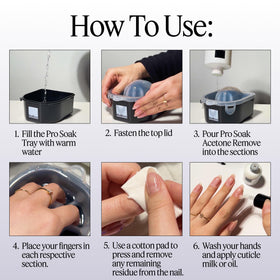 Nailboo 100% Acetone Nail Polish Remover soak off bowl