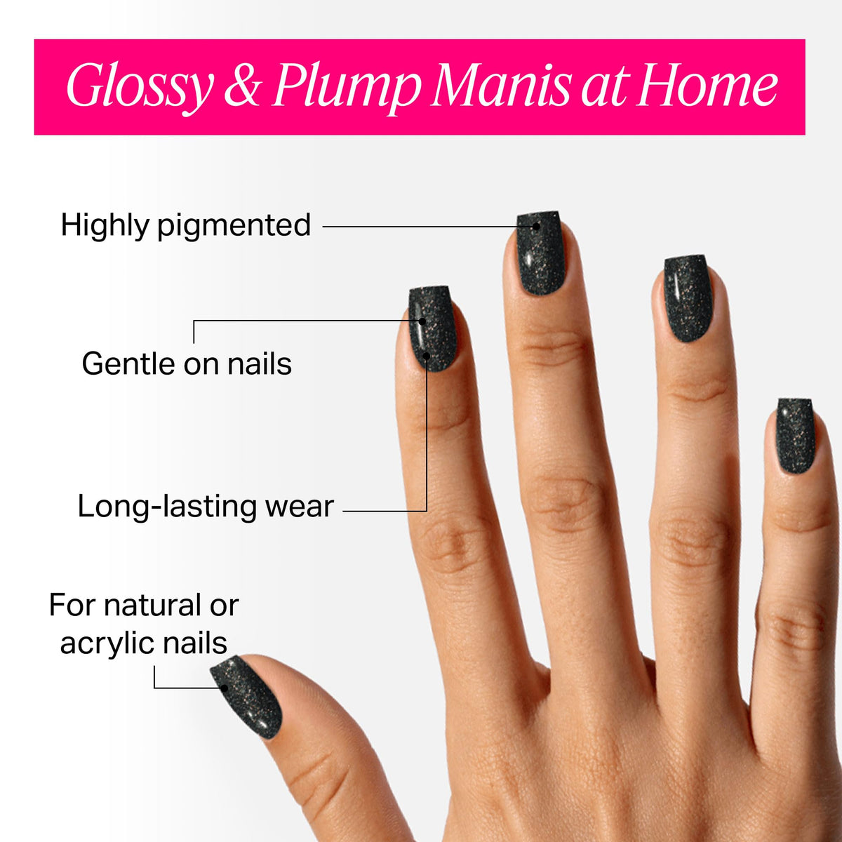 Nailboo Forever Glaze Gel Polish Magic Moon applied on nails