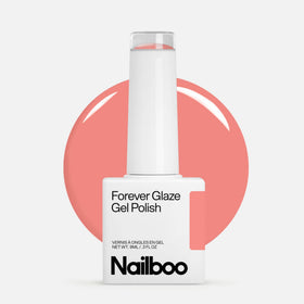 Nailboo Forever Glaze Gel Polish Sweet Retreat bottle side view